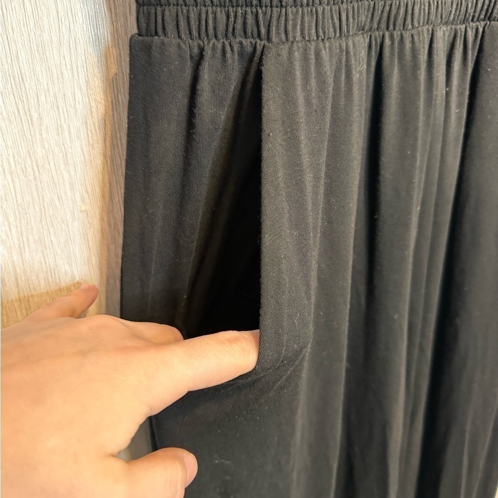 Joie Black Stretchy Sleeveless Scoop Neck Elastic Waist Jumpsuit size XS - Picture 4 of 7